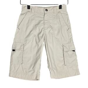 COLUMBIA KIDS OMNI-SHADE CARGO SHORTS – SIZE 4/5 – BEIGE – NYLON OUTDOOR SHORTS